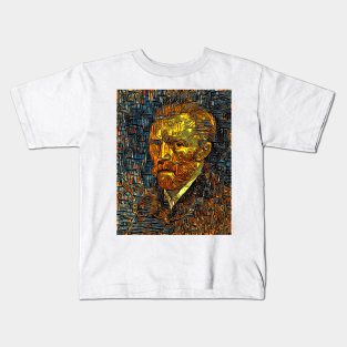 Van Gogh self portrait art Kids T-Shirt